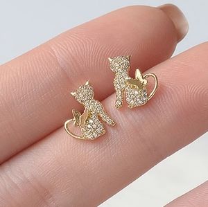 Brand new small cute Cat woman stud earring.
